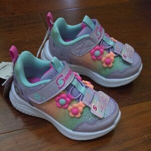 Skecher Sport Kids' Purple and Pink Sneakers